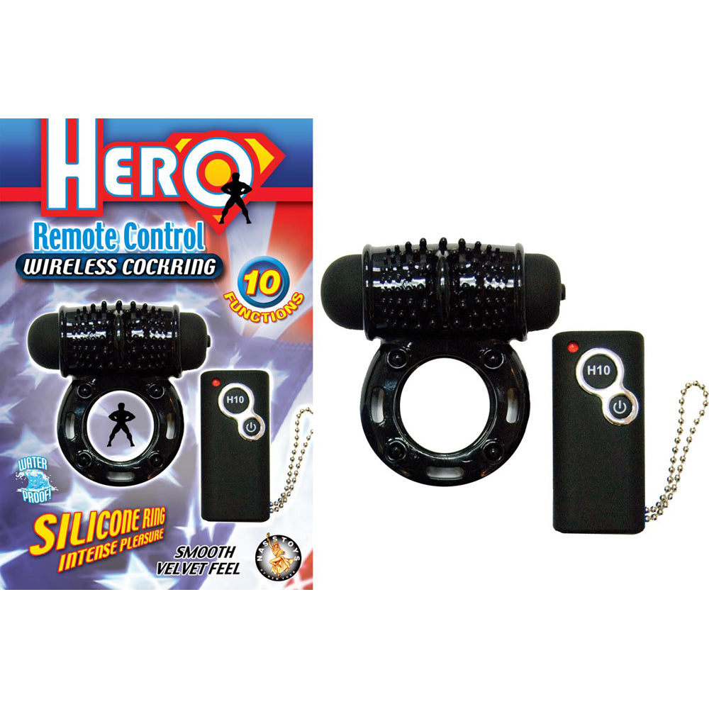 Hero Remote Control Wireless Penisring Black | 782631231526 | Discreet Personal Wellness