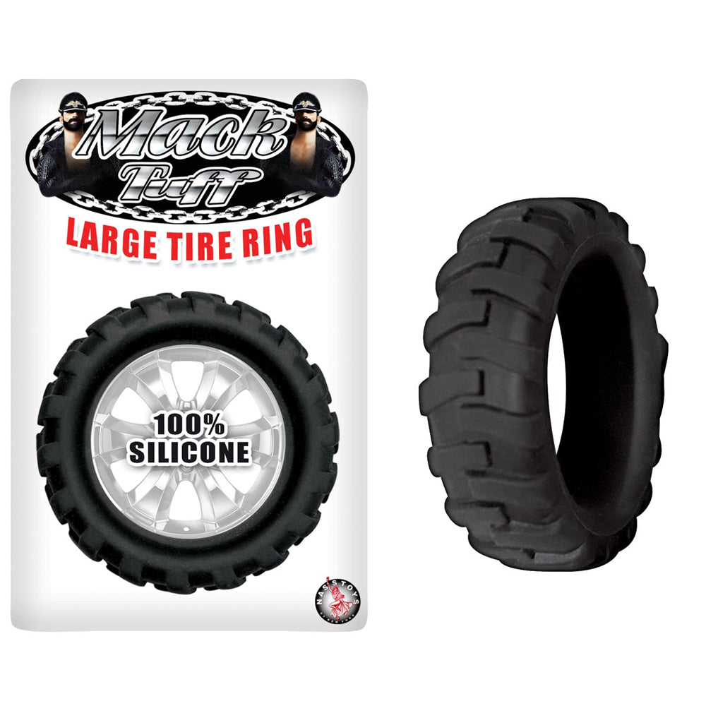 Mack Tuff Large Tire Ring Black | 782631253207 | Discreet Personal Wellness