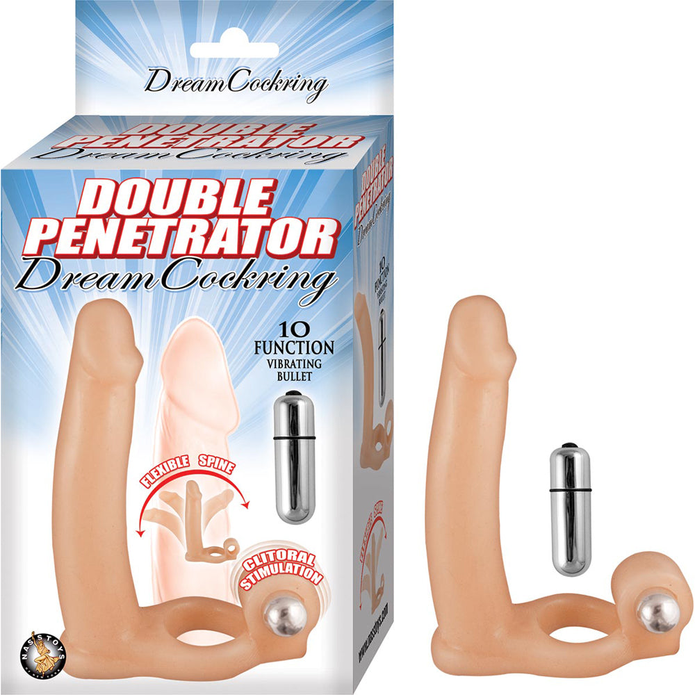 Double Penetrator Dream Penisring Flesh | 782631270501 | Discreet Personal Wellness