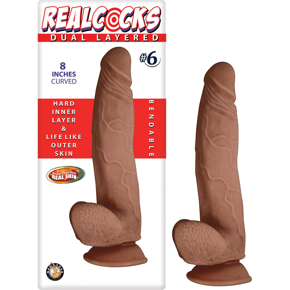 RealPenis Dual Layered #6 Brown | 782631278521 | Discreet Personal Wellness