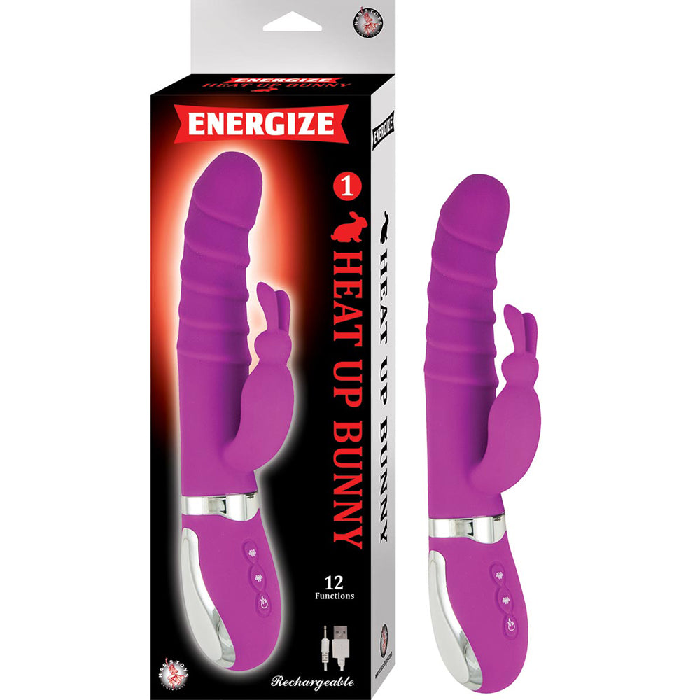 Energize Heat Up Bunny 1 Purple | 782631283129 | Discreet Personal Wellness