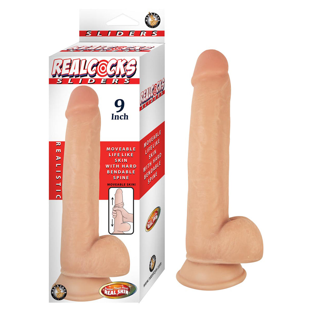RealPenis Sliders 9" White | 782631287905 | Discreet Personal Wellness
