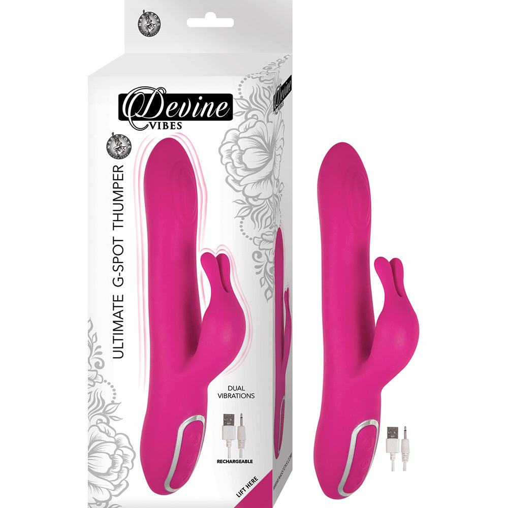 Devine Vibes Ultimate G-Spot Thumper Pink | 782631292510 | Discreet Personal Wellness