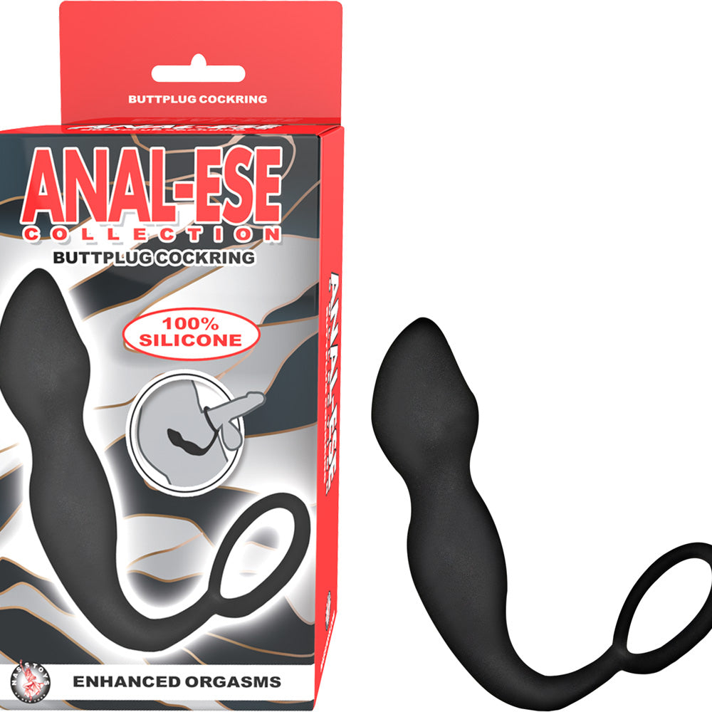 Anal Ese Collection Buttplug Penisring Black | 782631294507 | Discreet Personal Wellness