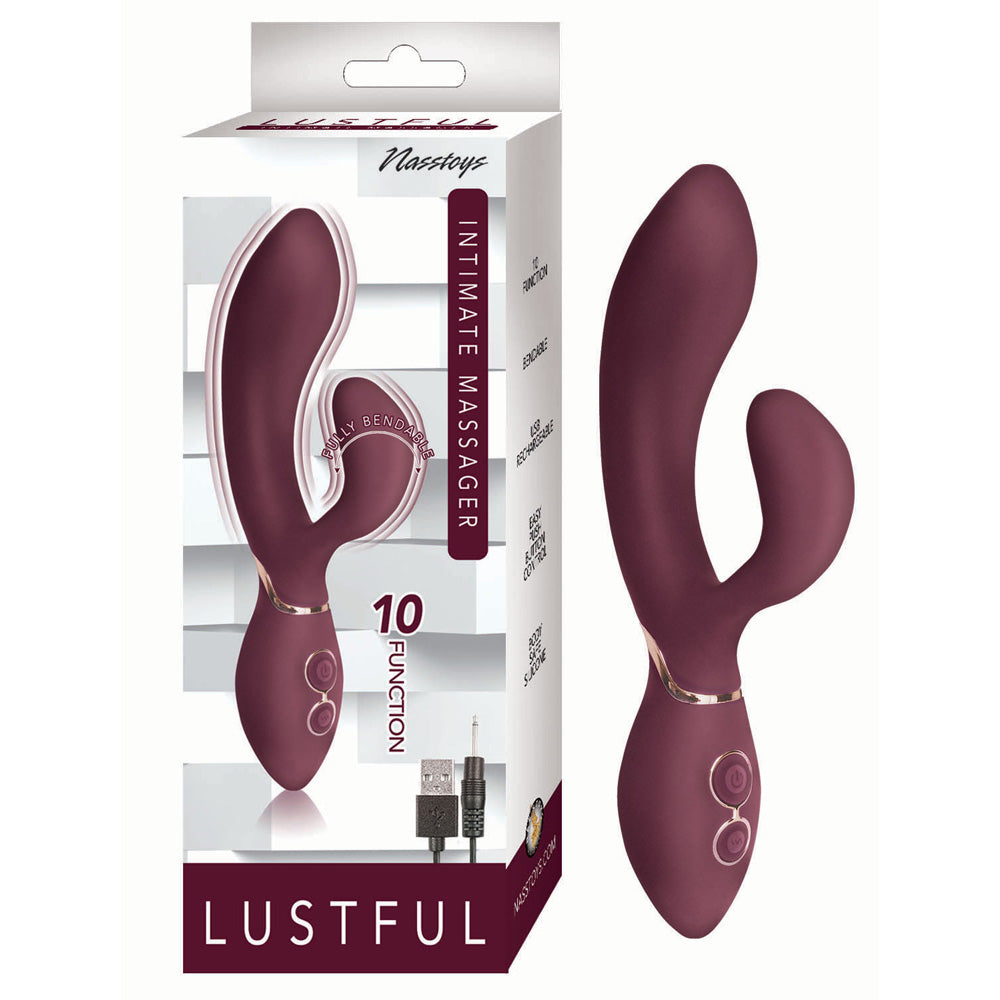 Lustful Intimate Massager Eggplant | 782631302004 | Discreet Personal Wellness