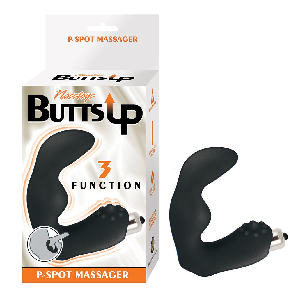 Butts Up P-Spot Massager Black | 782631302325 | Discreet Personal Wellness