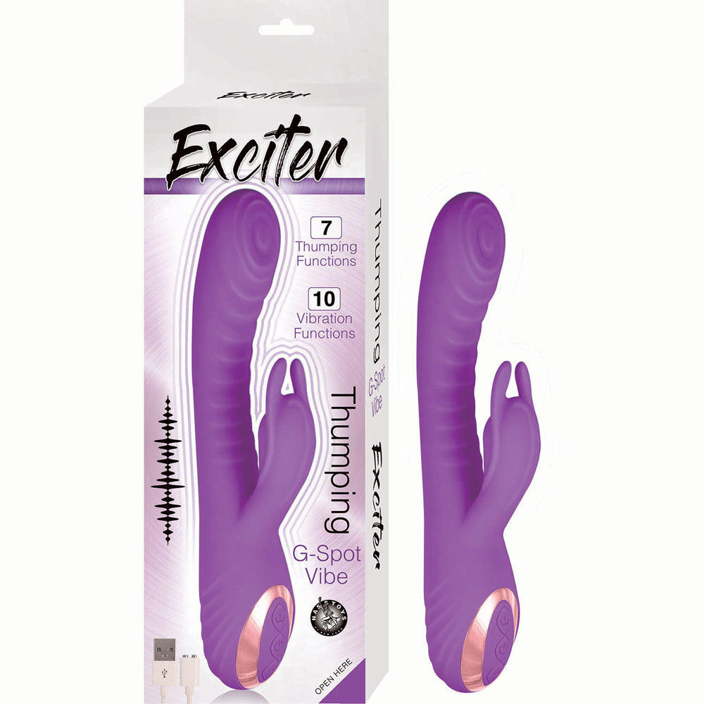 Exciter Thumping G Spot Vibe Purple | 782631302424 | Discreet Personal Wellness