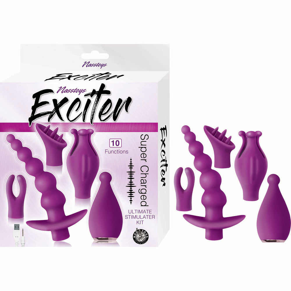 Exciter Ultimate Stimulator Kit Purple | 782631302509 | Discreet Personal Wellness