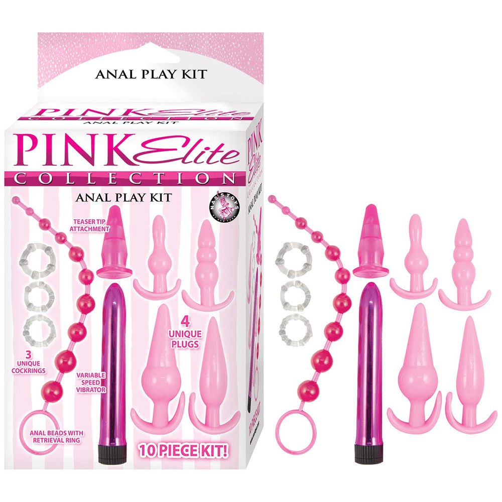 Pink Elite Collection Anal Play Kit Pink | 782631306309 | Discreet Personal Wellness