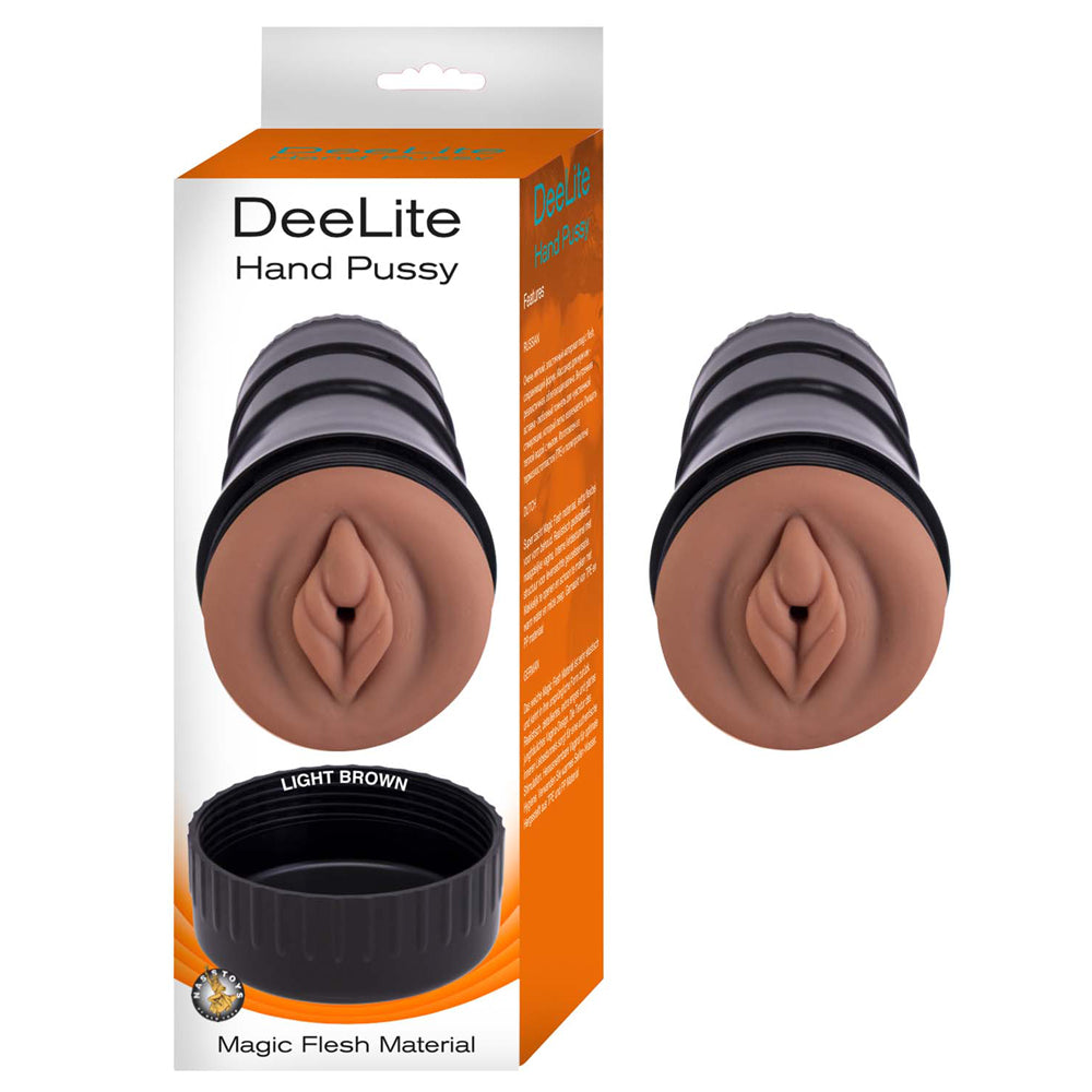Dee Lite Hand Vagina Light Brown | 782631308211 | Discreet Personal Wellness