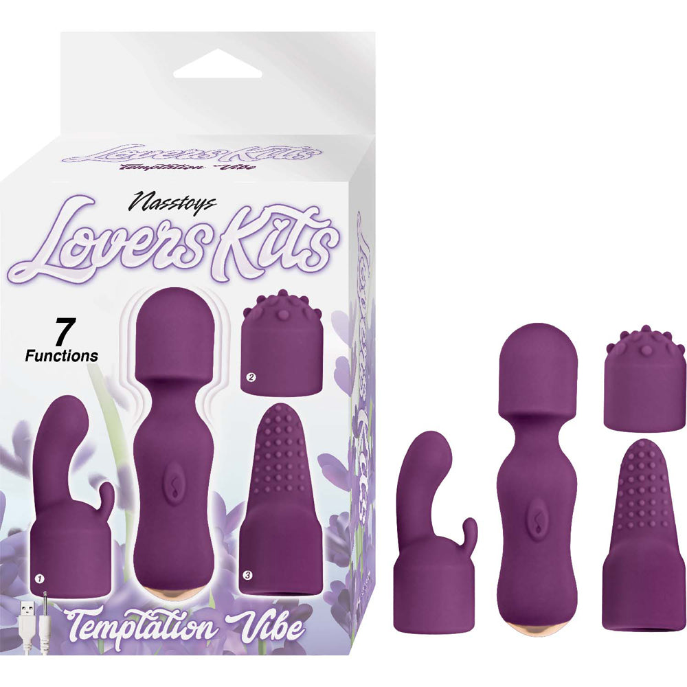 Lovers Kits Temptation Vibe Eggplant | 782631310009 | Discreet Personal Wellness