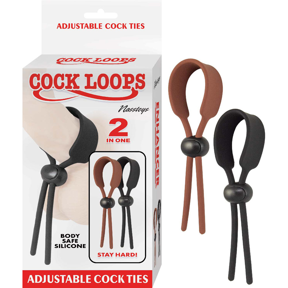 Penis Loops Brown & Black | 782631312904 | Discreet Personal Wellness