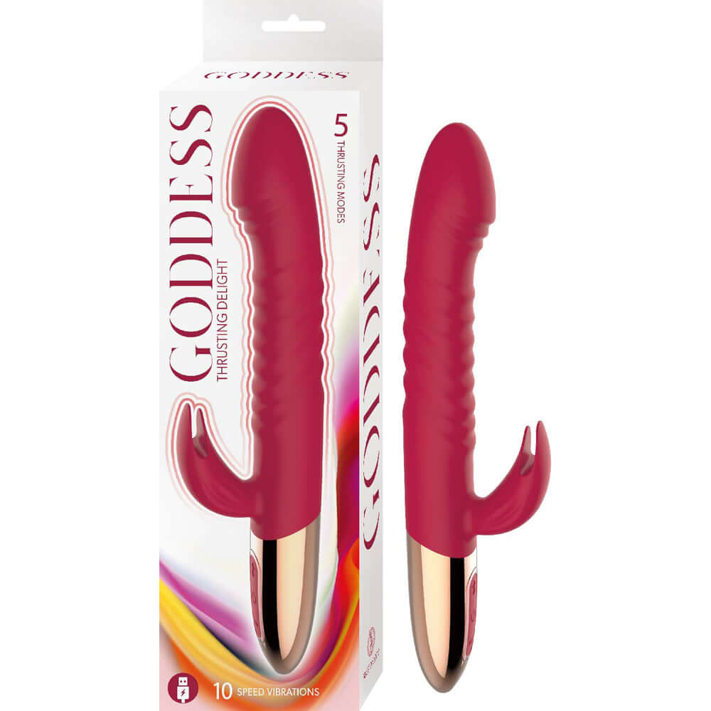 Goddess Thrusting Delight Red | 782631314410 | Discreet Personal Wellness