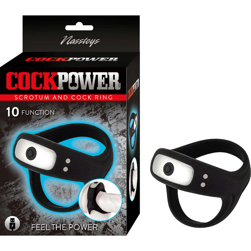 Penispower Scrotum And Penis Ring Black | 782631317008 | Discreet Personal Wellness