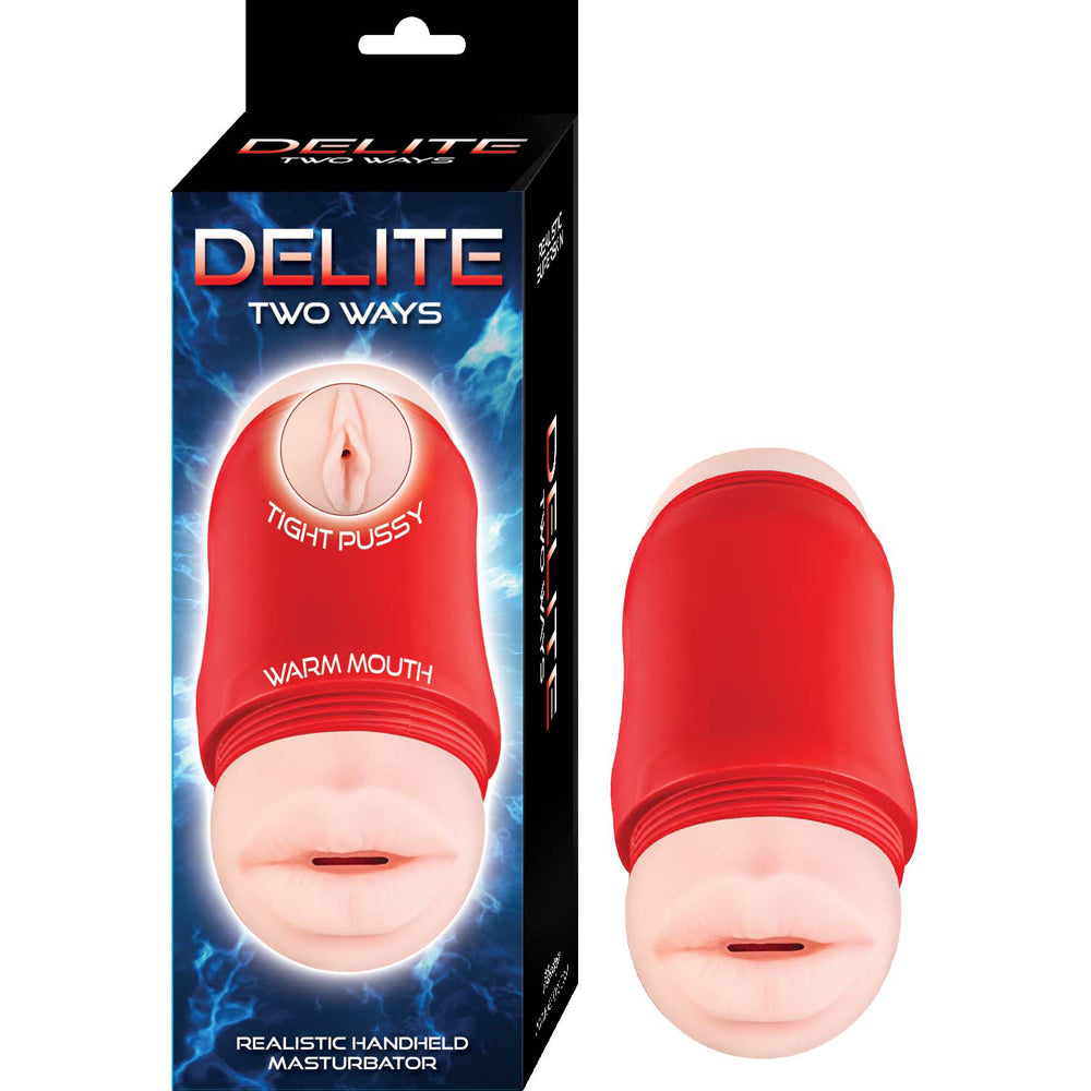 Delite Two Ways Mouth & Vagina Whte | 782631317909 | Discreet Personal Wellness