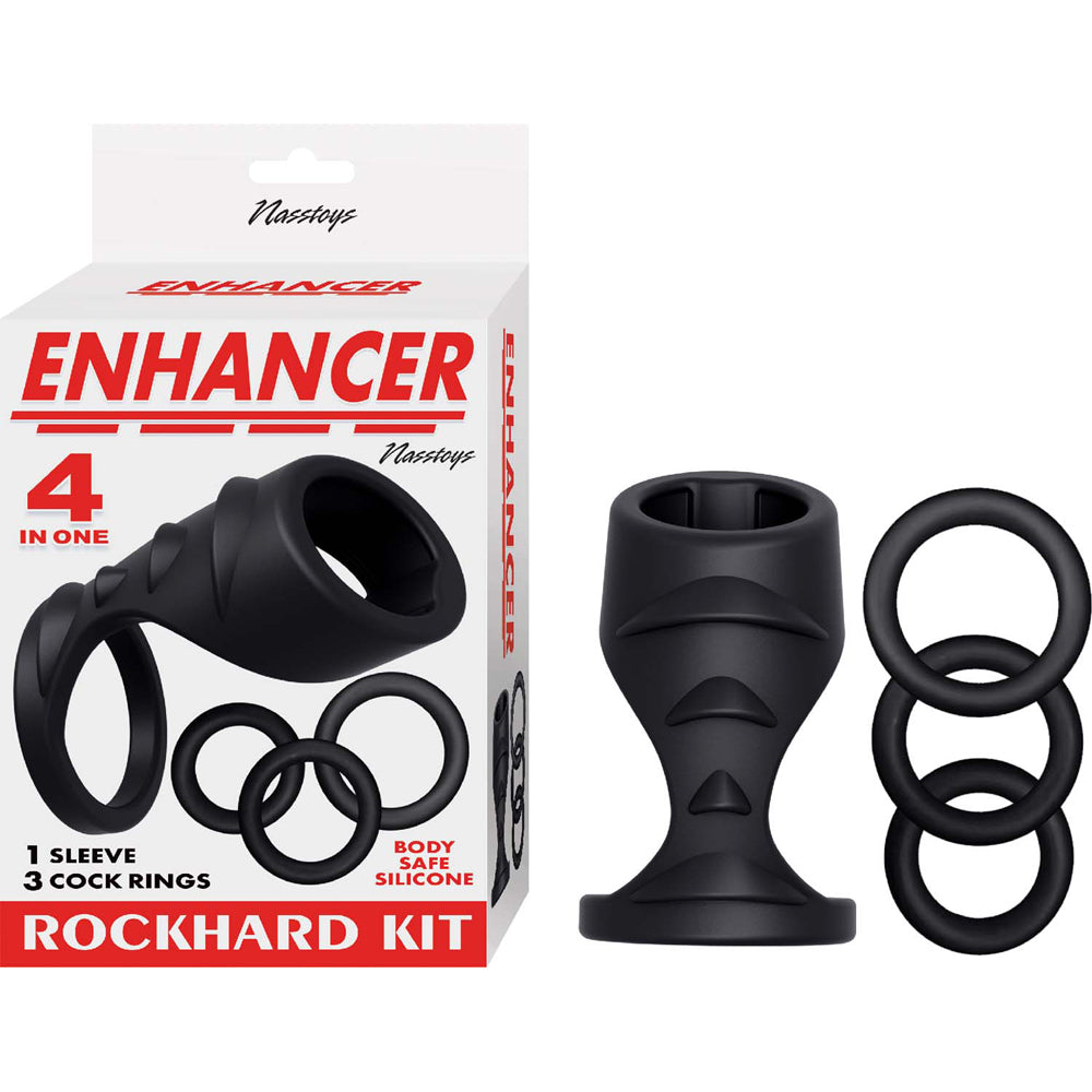 Enhancer Rockhard Kit Black | 782631320404 | Discreet Personal Wellness