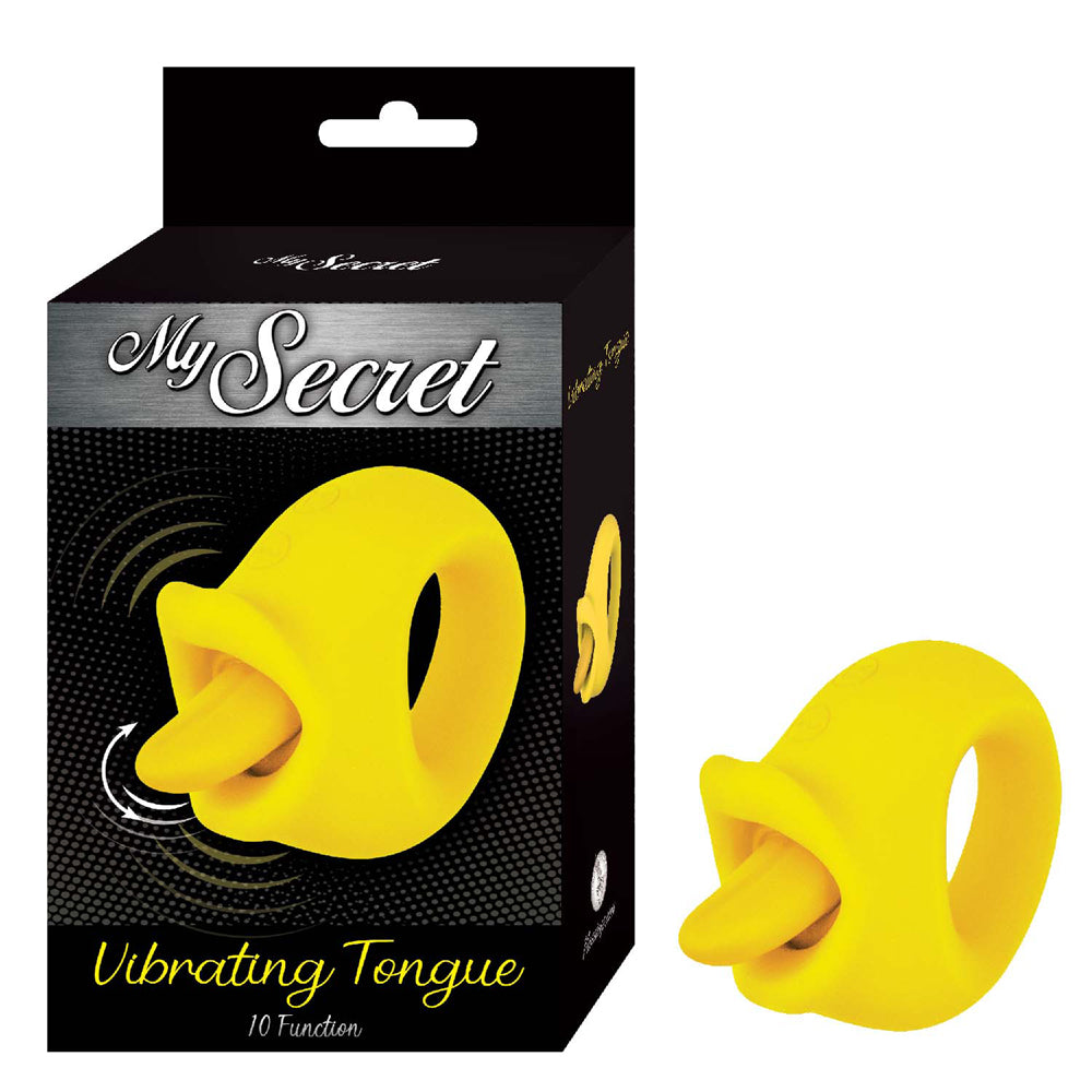 My Secret Vibrating Tongue Yellow | 782631322514 | Discreet Personal Wellness