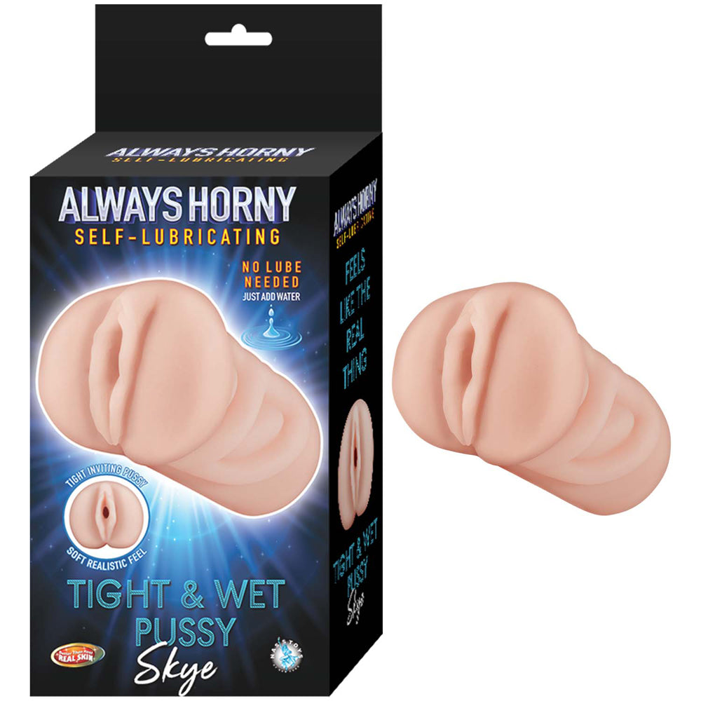 Always Horny Self-Lubricating Masturbator Skye White | 782631325218 | Discreet Personal Wellness