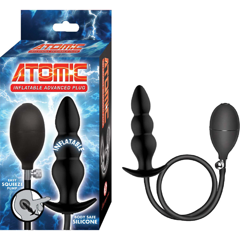Atomic Inflatable Advanced Plug Black | 782631325706 | Discreet Personal Wellness