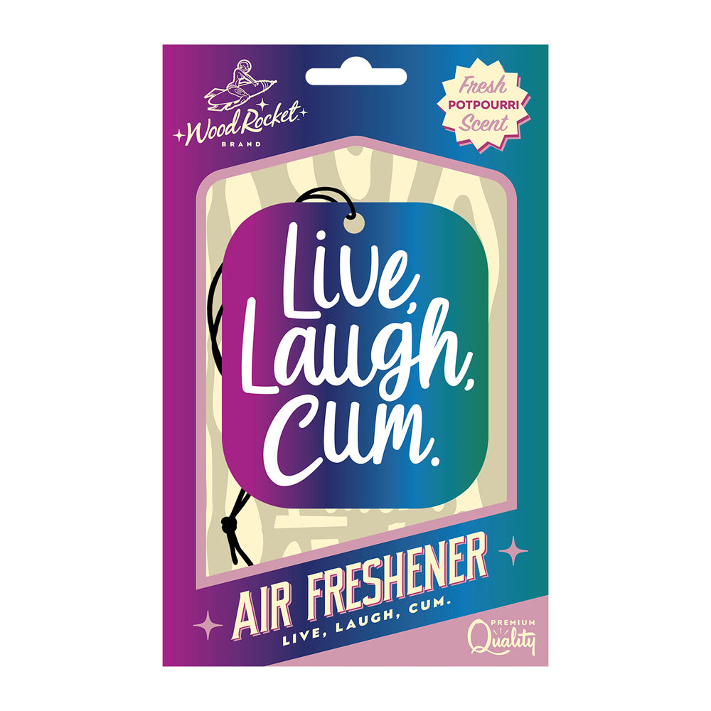 Live Laugh Come Air Freshener | 785571087642 | Discreet Personal Wellness