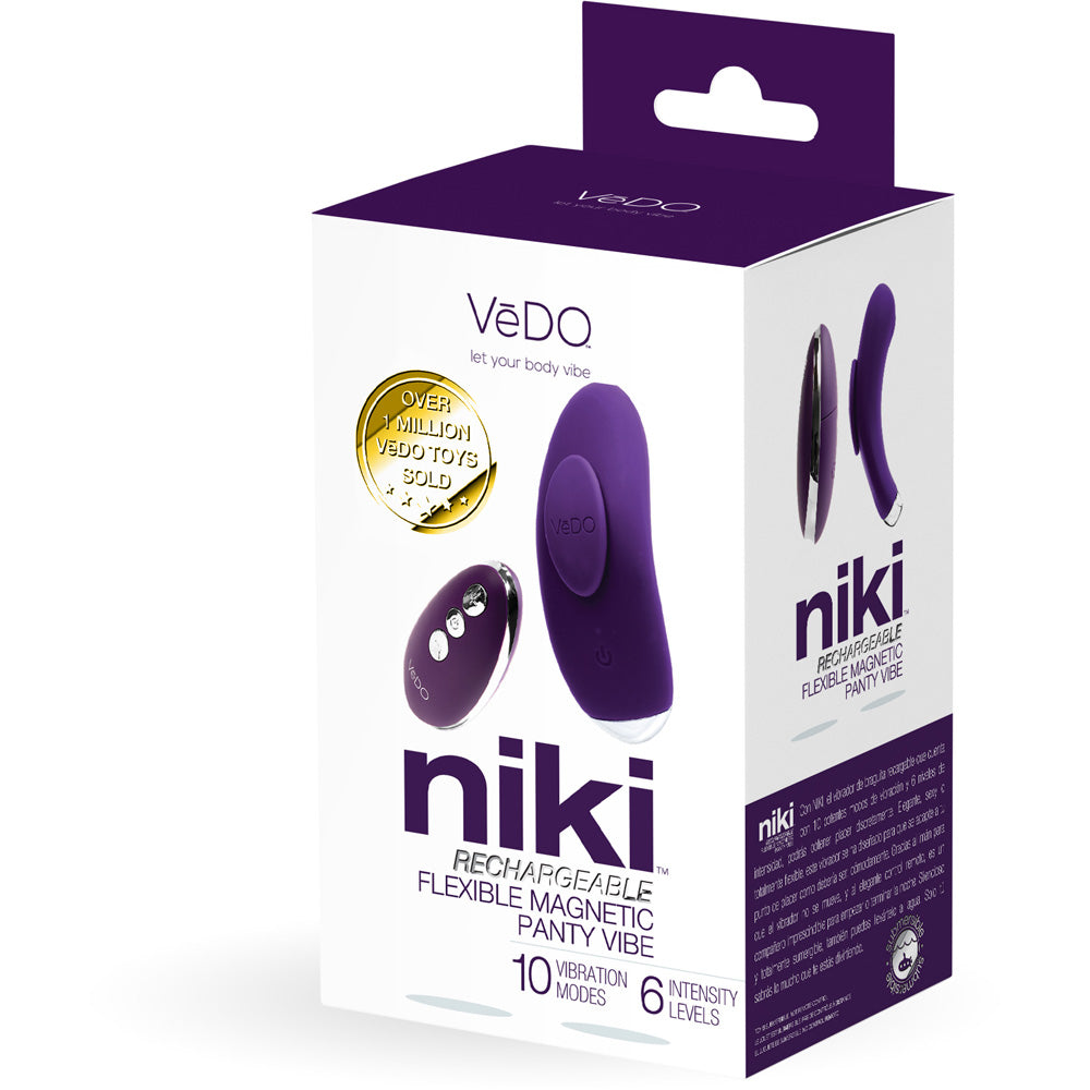 Niki Rechargeable Panty Vibe Deep Purple | 789185757137 | Discreet Personal Wellness