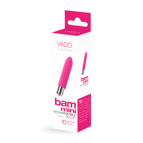 Bam Rechargeable Bullet Vibe Foxy Pink | 789185757212 | Discreet Personal Wellness
