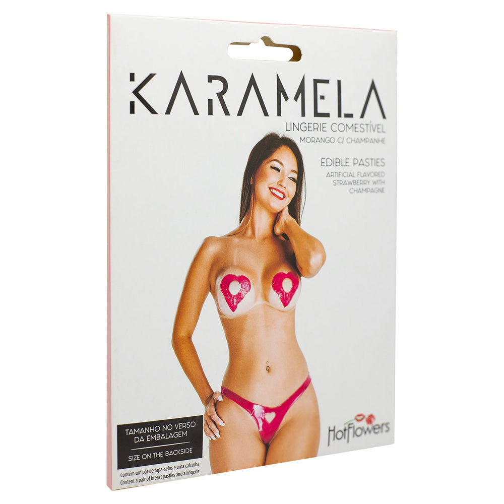 Edible Lingerie Karamela Strawberry Mix Plus Size | 7898911441554 | Discreet Personal Wellness