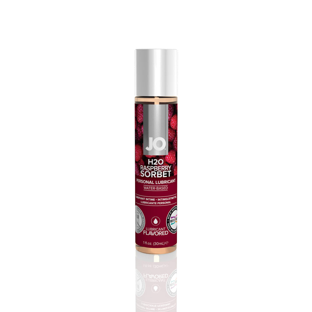 JO H2O Flavored Lubricant Raspberry Sorbet 1 oz. | 796494101179 | Discreet Personal Wellness