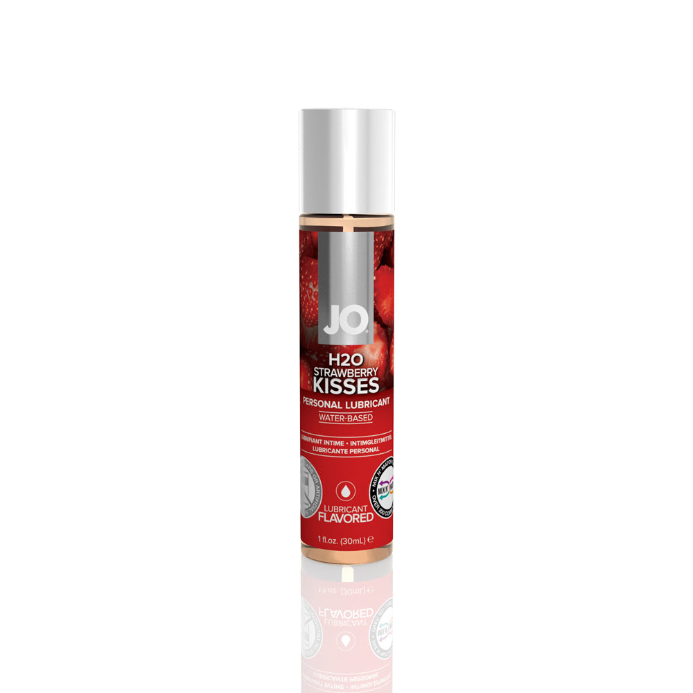 JO H2O Flavored Lubricant Strawberry Kiss 1 oz. | 796494101186 | Discreet Personal Wellness