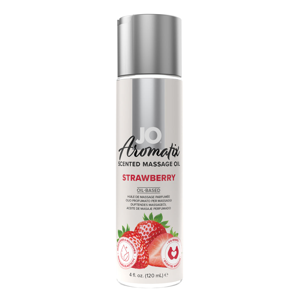Jo Aromatix Strawberry Massage 4 oz. | 796494401293 | Discreet Personal Wellness