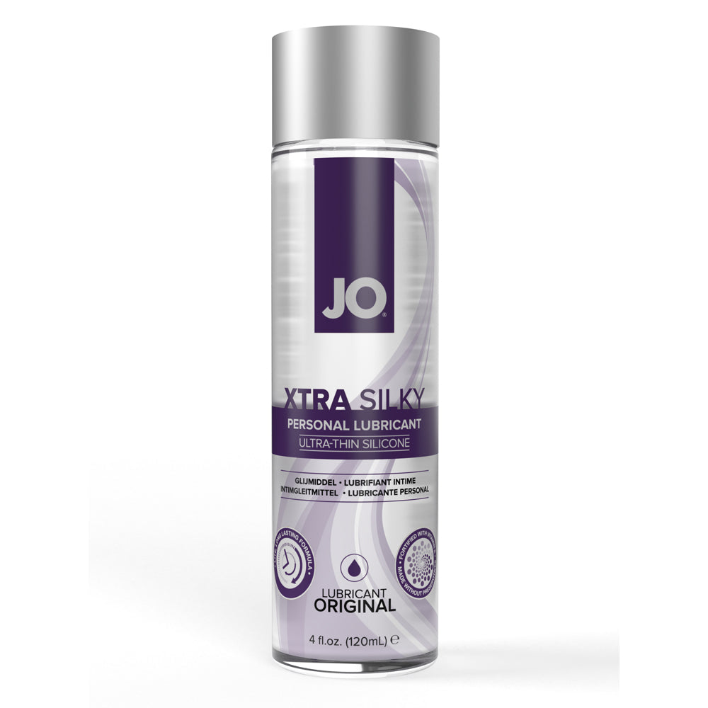 Jo Xtra Silky Thin Silicone 4 oz. | 796494404843 | Discreet Personal Wellness