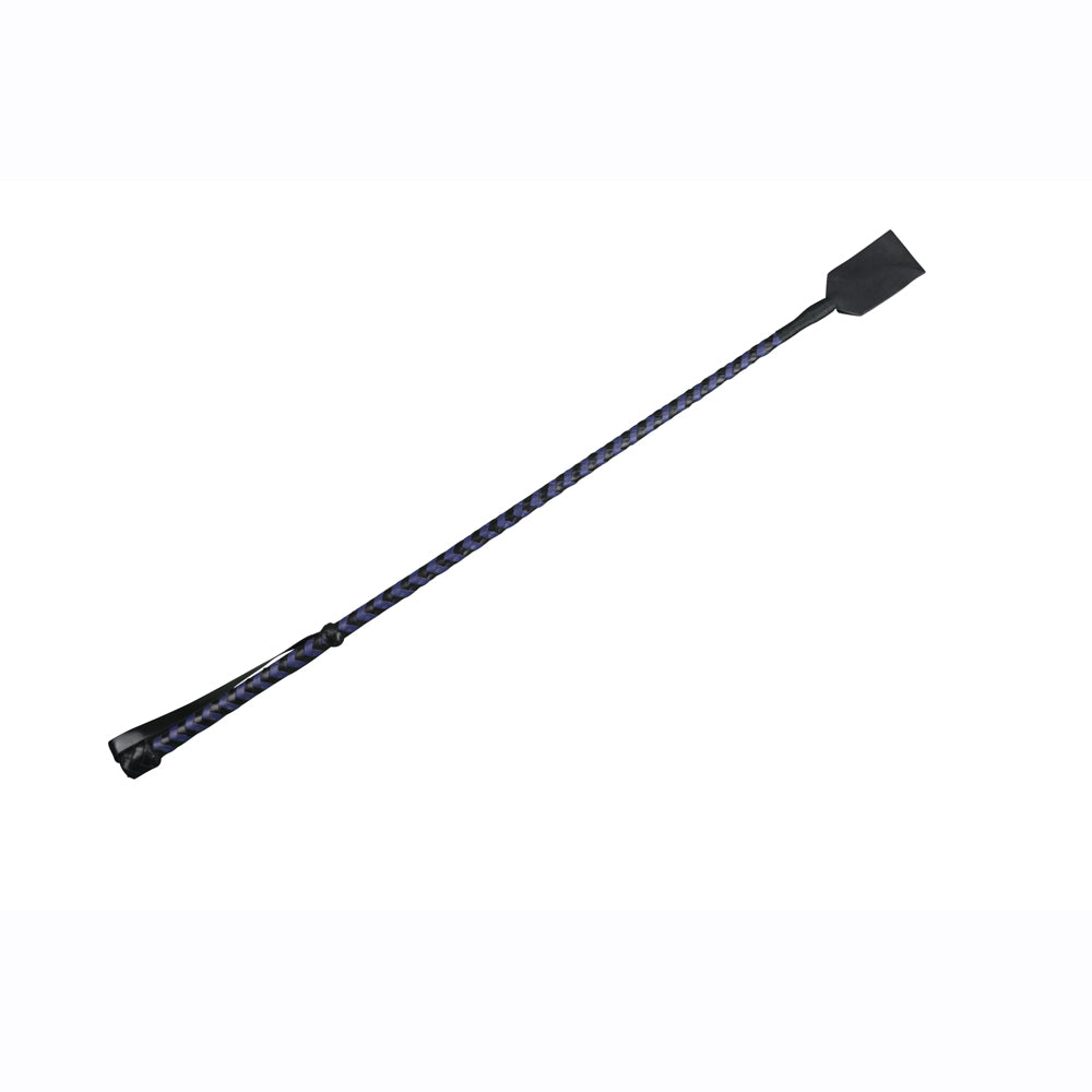 23" PU Riding Crop PVC Ornate Pro Handle Black | 802991612596 | Discreet Personal Wellness