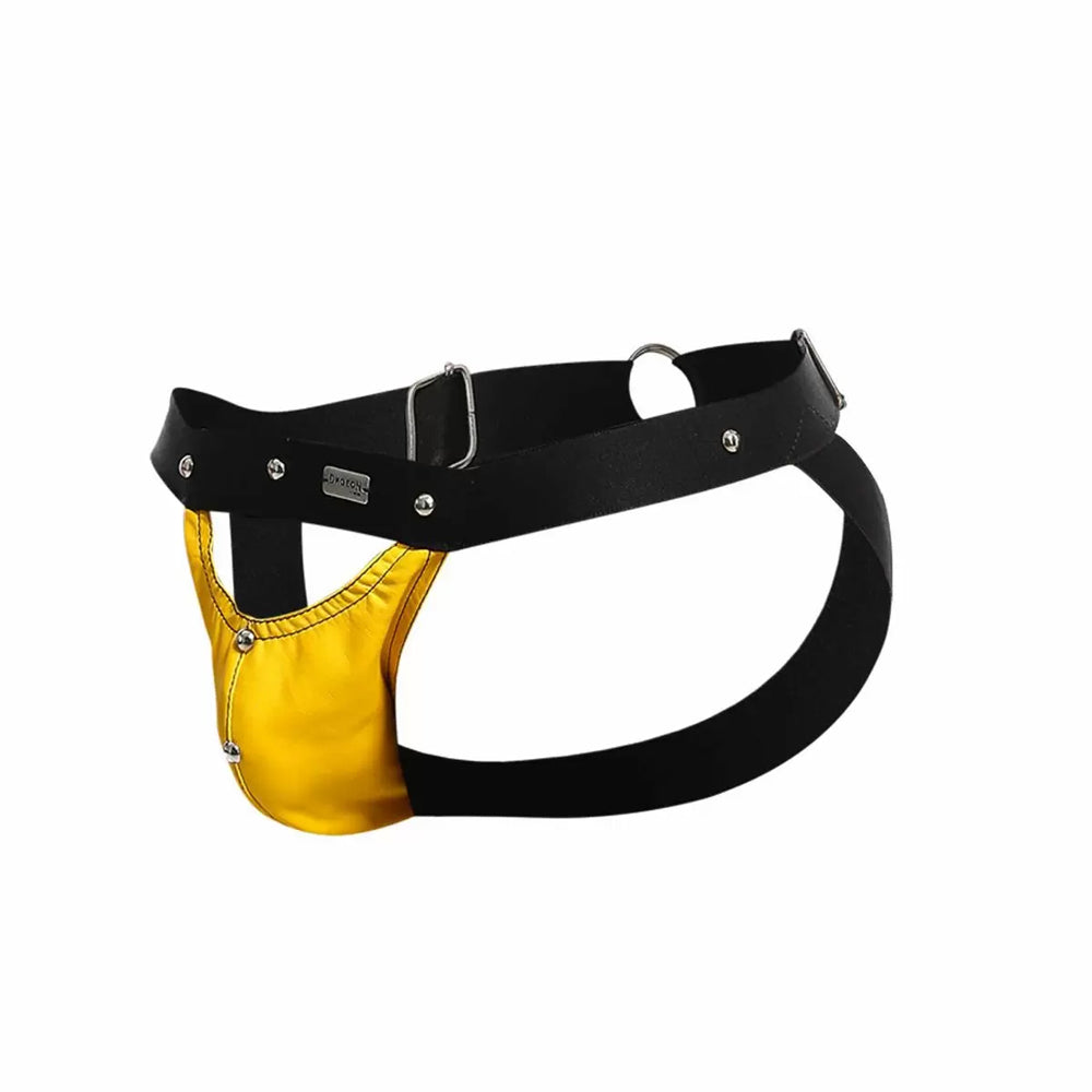 Dngeon Peekaboo Jockstrap Yellow One Size | 804859876430 | Discreet Personal Wellness