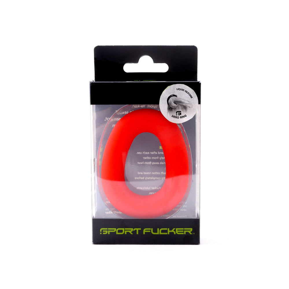 Sport funer Hero Ring Red | 810001683887 | Discreet Personal Wellness