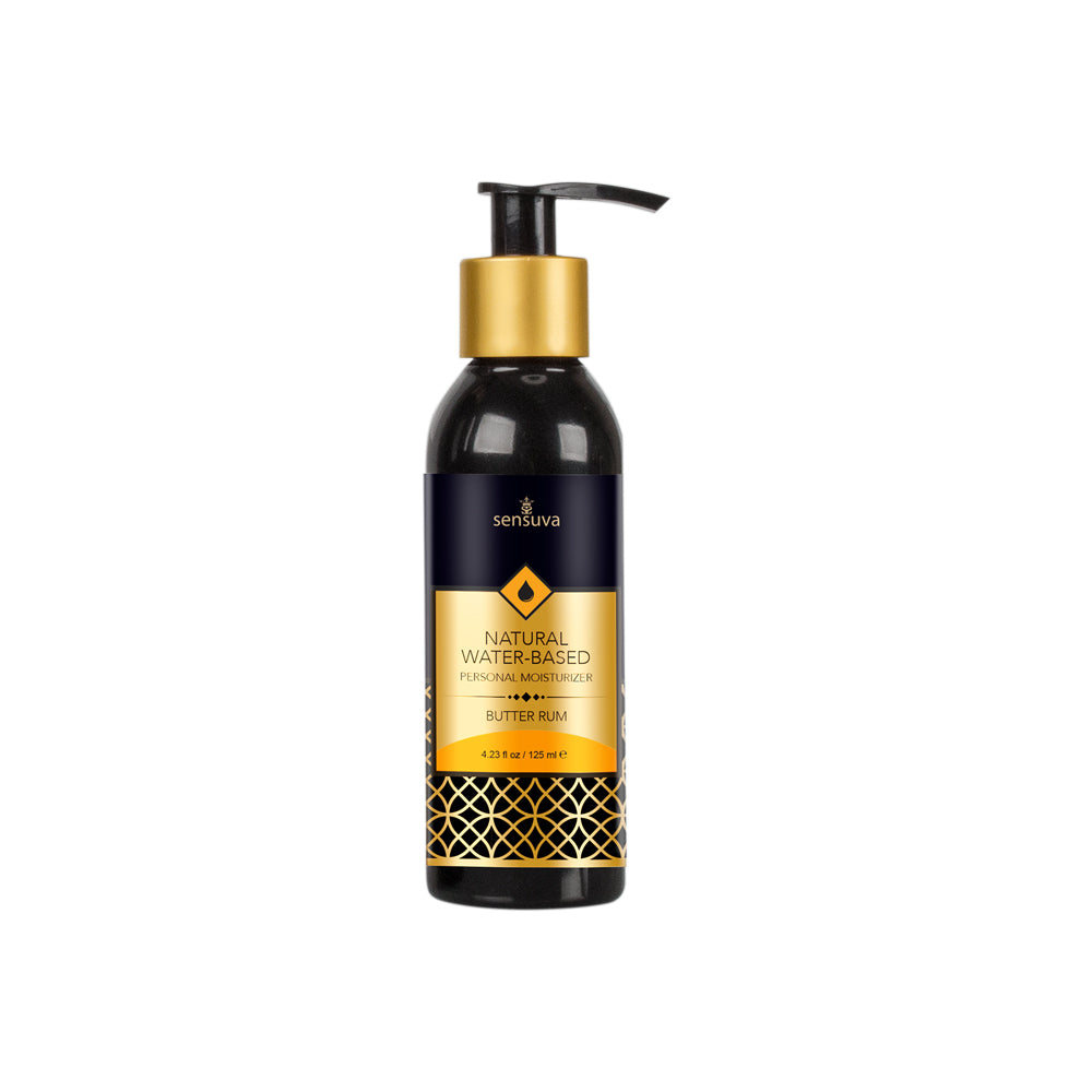 Natural Water-Based Personal Moisturizer Butter Rum 4 oz. Bottle | 810002660108 | Discreet Personal Wellness