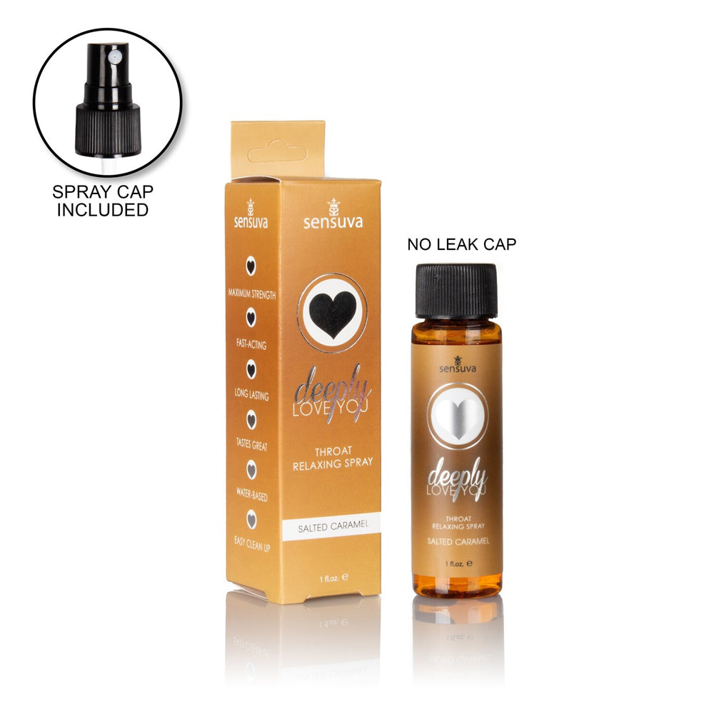 Deeply Love You Oral Relaxing Spray 1 oz. Bottle Salted Caramel | 810002664915 | Discreet Personal Wellness