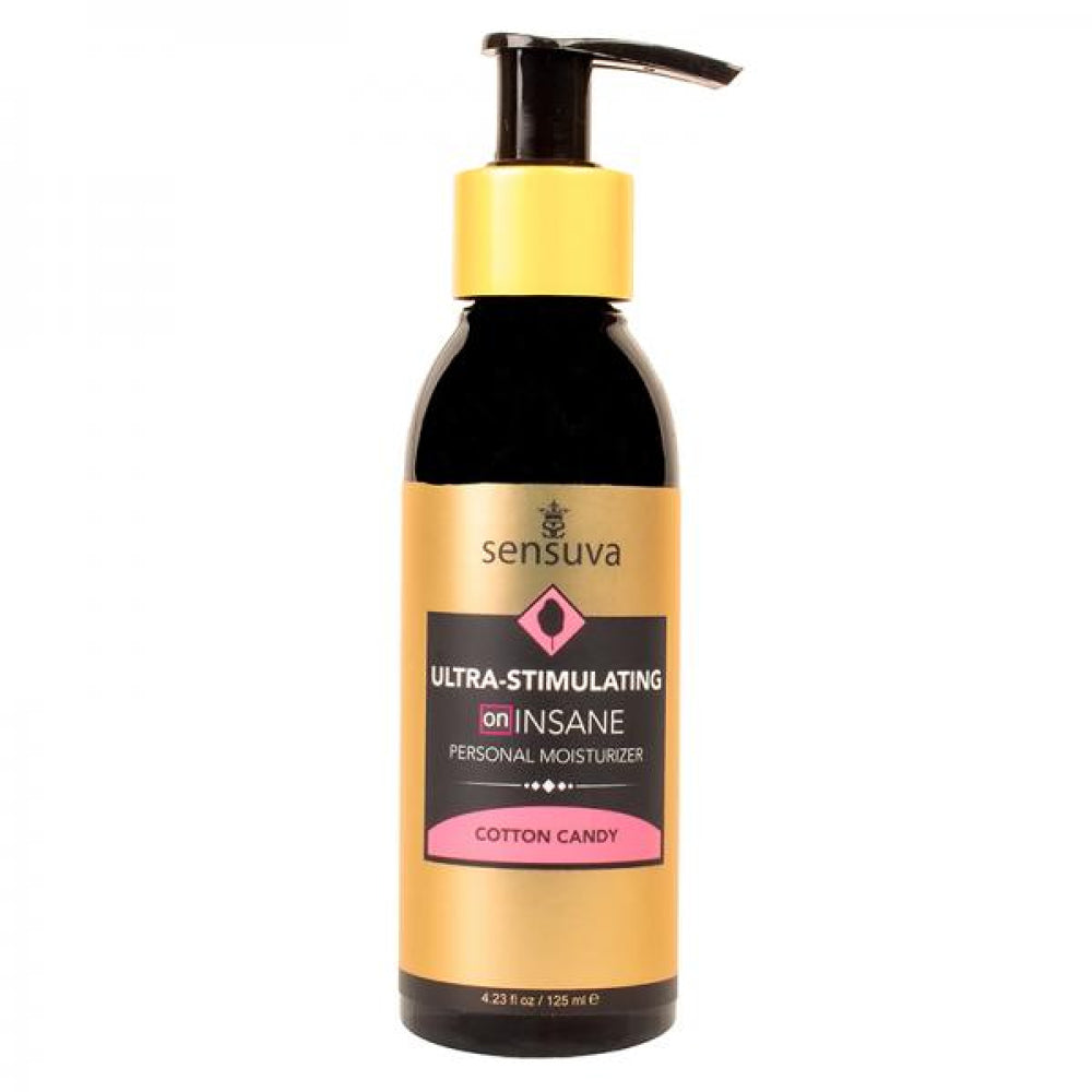 Ultra-Stimulating On Insane Personal Moisturizer Cotton Candy 4 oz. Bottle | 810002667992 | Discreet Personal Wellness
