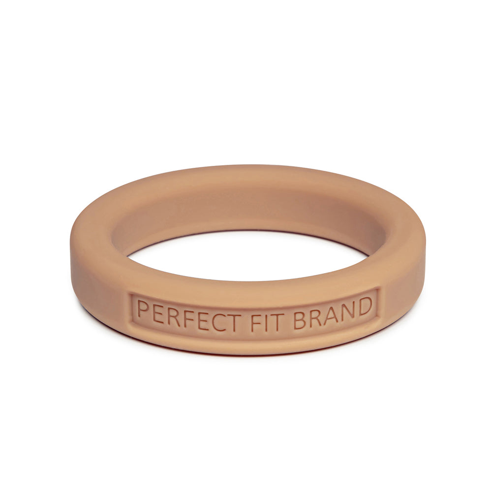 Classic 1.4" (36 mm) Silicone Med. Stretch Penis Ring Skintone 3 | 8101144804102 | Discreet Personal Wellness