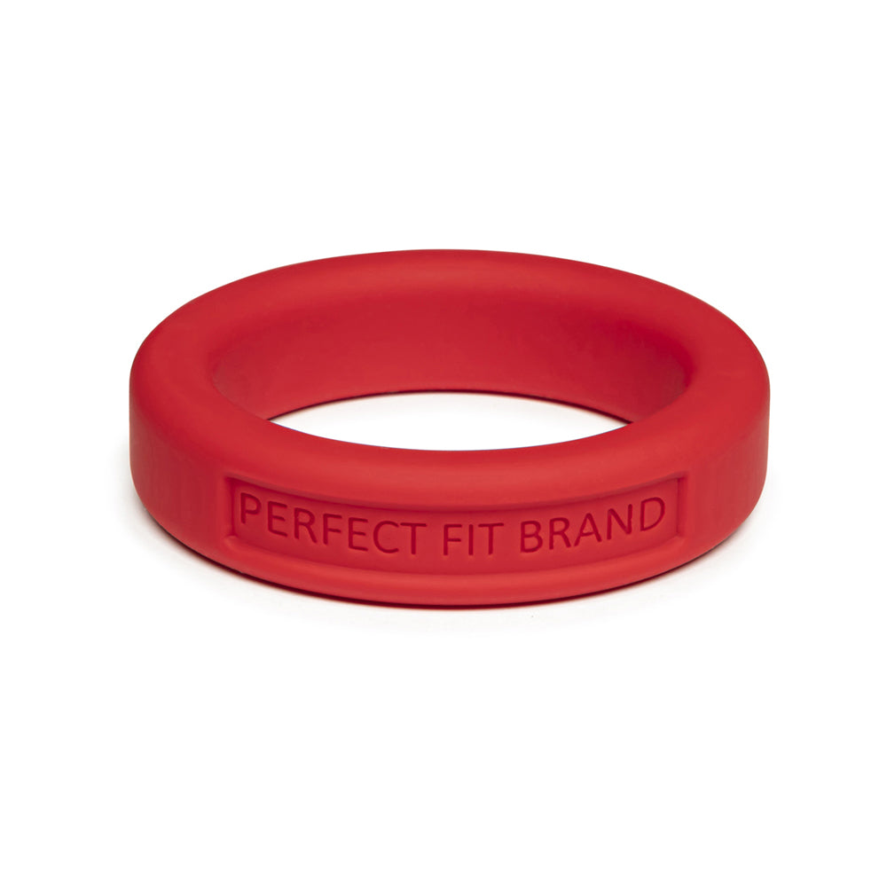 Classic 1.4" (36 mm) Silicone Med. Stretch Penis Ring Red | 8101144804652 | Discreet Personal Wellness