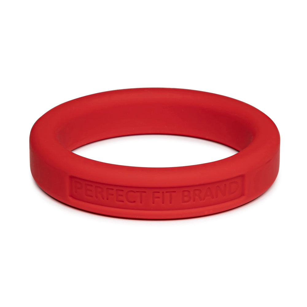 Classic 1.75" (44 mm) Silicone Med. Stretch Penis Ring Red | 8101144806014 | Discreet Personal Wellness