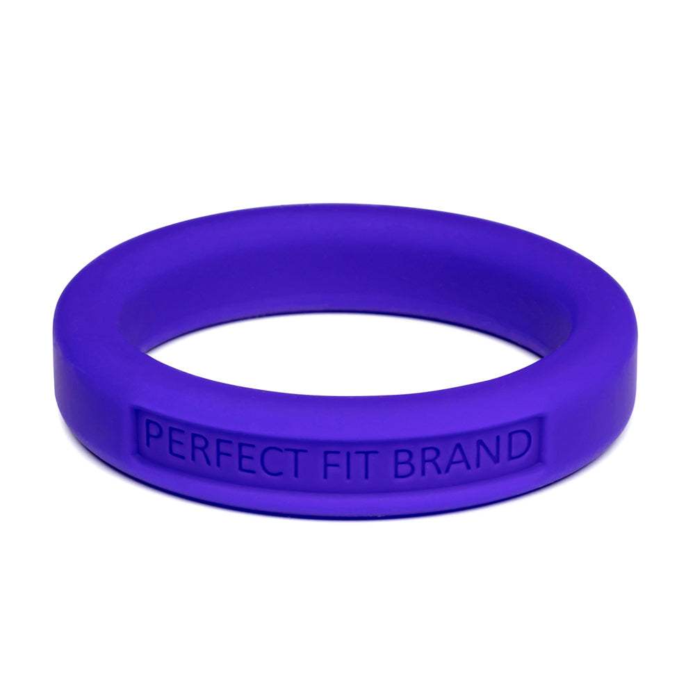 Classic 1.75" (44 mm) Silicone Med. Stretch Penis Ring Purple | 8101144806250 | Discreet Personal Wellness