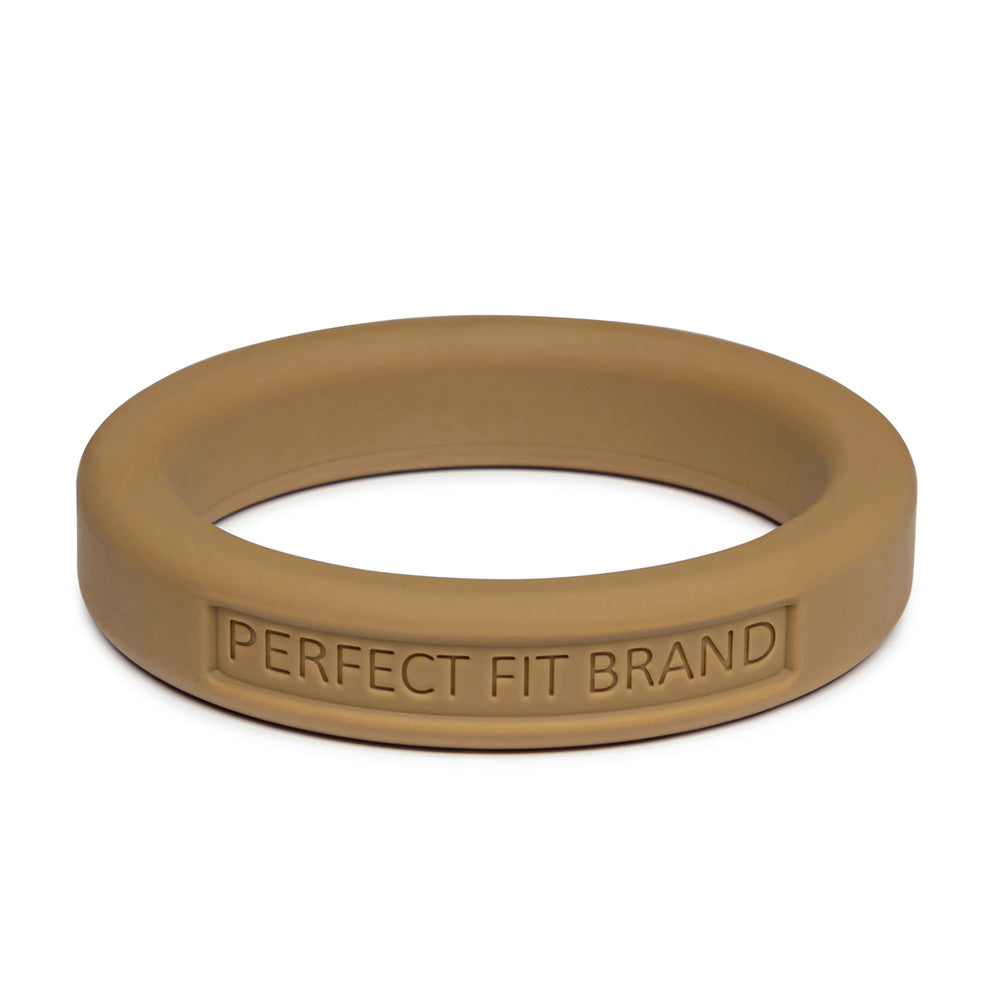 Classic 1.75" (44 mm) Silicone Med. Stretch Penis Ring Gold | 8101144806496 | Discreet Personal Wellness