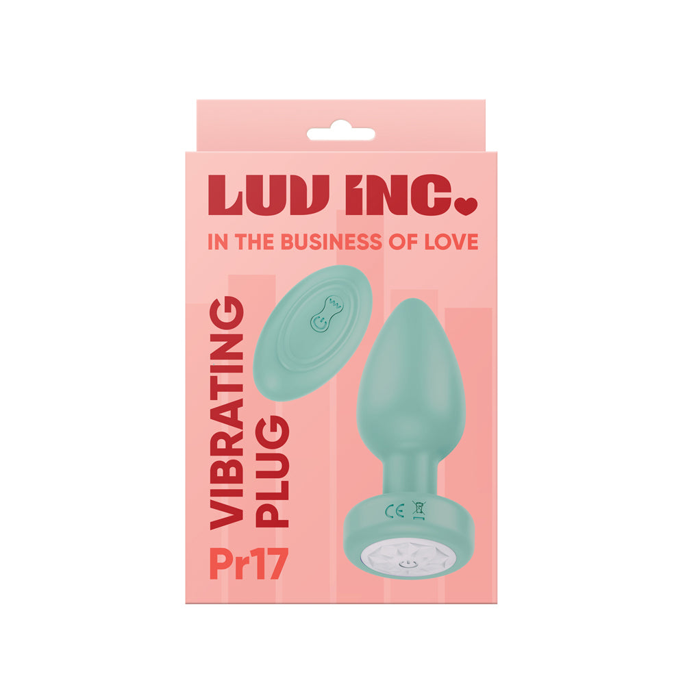 Pr17: Vibrating Plug W/ Remote Green | 810119281944 | Discreet Personal Wellness