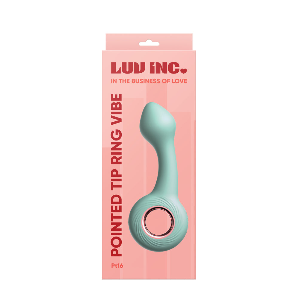 Pt16: Pointed Tip Ring Vibe Green | 810119282002 | Discreet Personal Wellness