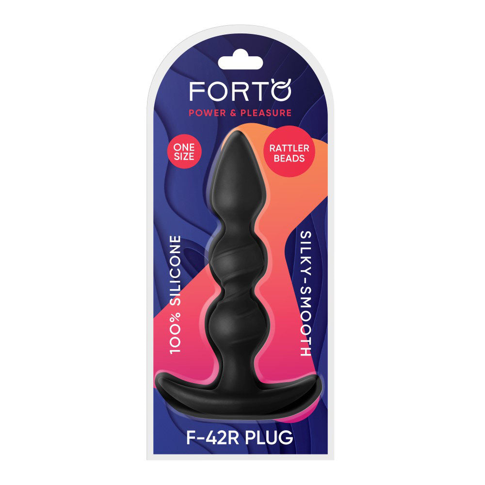 F-42R: Rattler Spiral Beads Black | 810119282064 | Discreet Personal Wellness