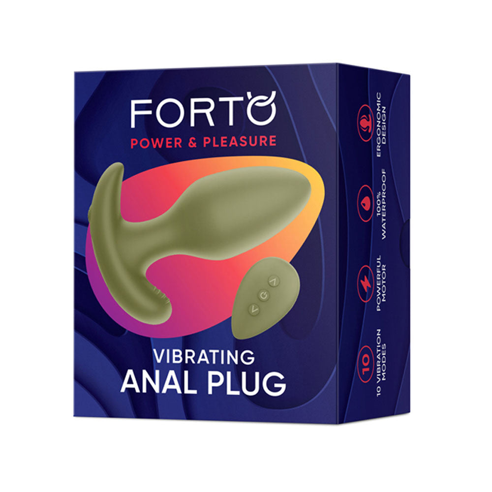 Vibrating Anal Plug Green | 810119282934 | Discreet Personal Wellness