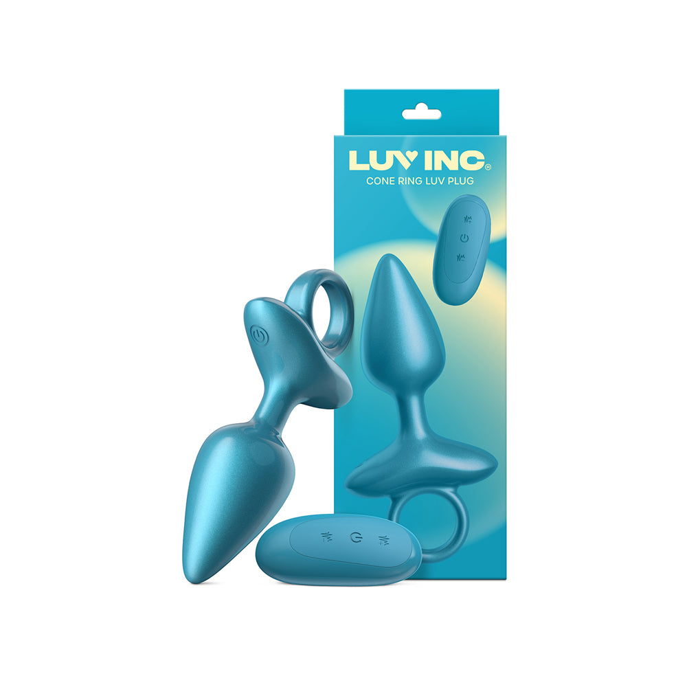Cr82: Cone Ring Luv Plug Metallic Blue | 810119283689 | Discreet Personal Wellness