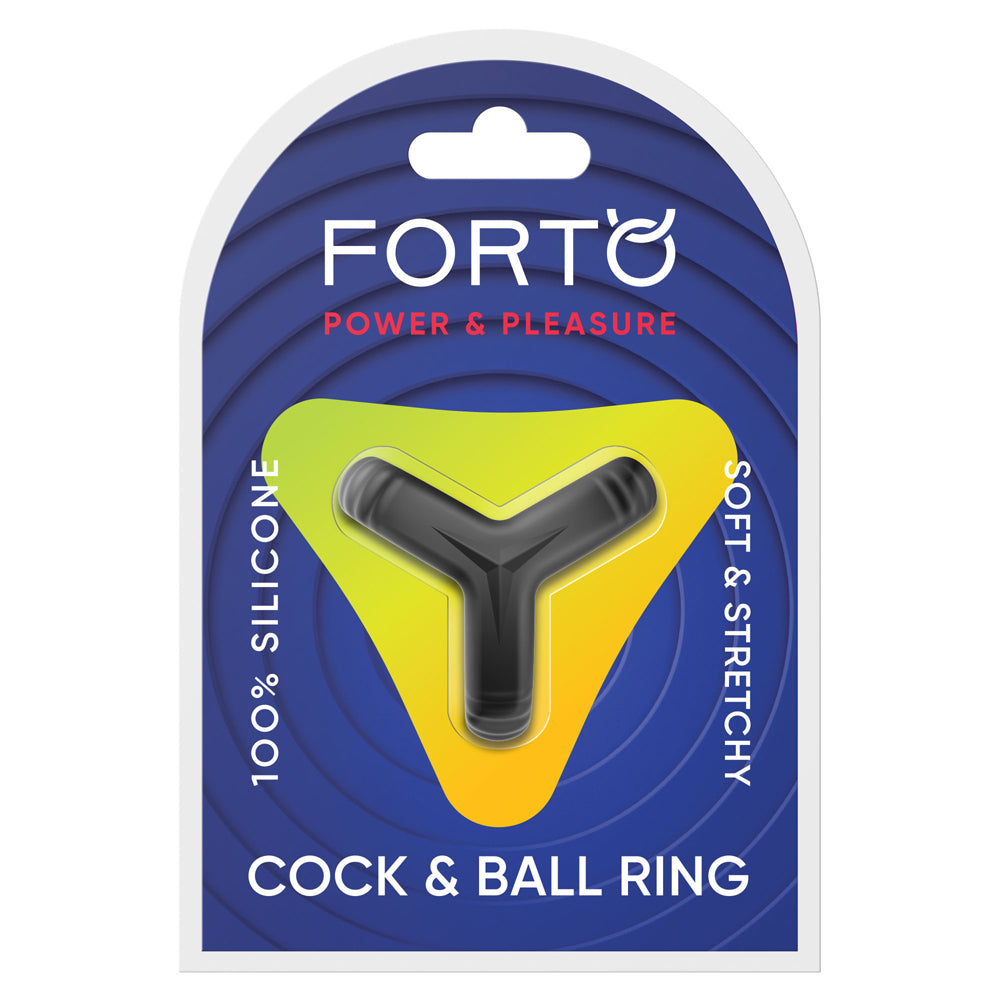 F-59: Tri Penis & Ball Ring Black | 810119283856 | Discreet Personal Wellness