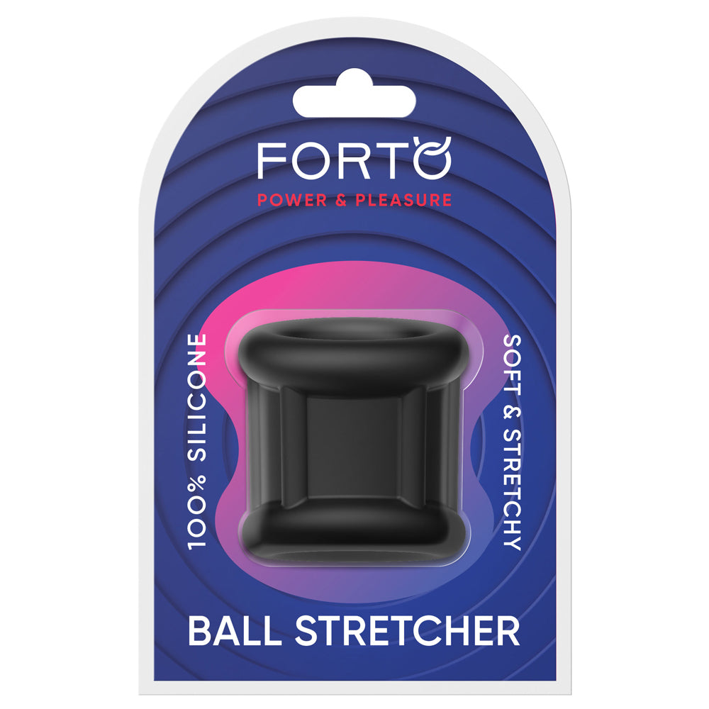 F-95: Tubular Ball Stretcher Black | 810119283900 | Discreet Personal Wellness