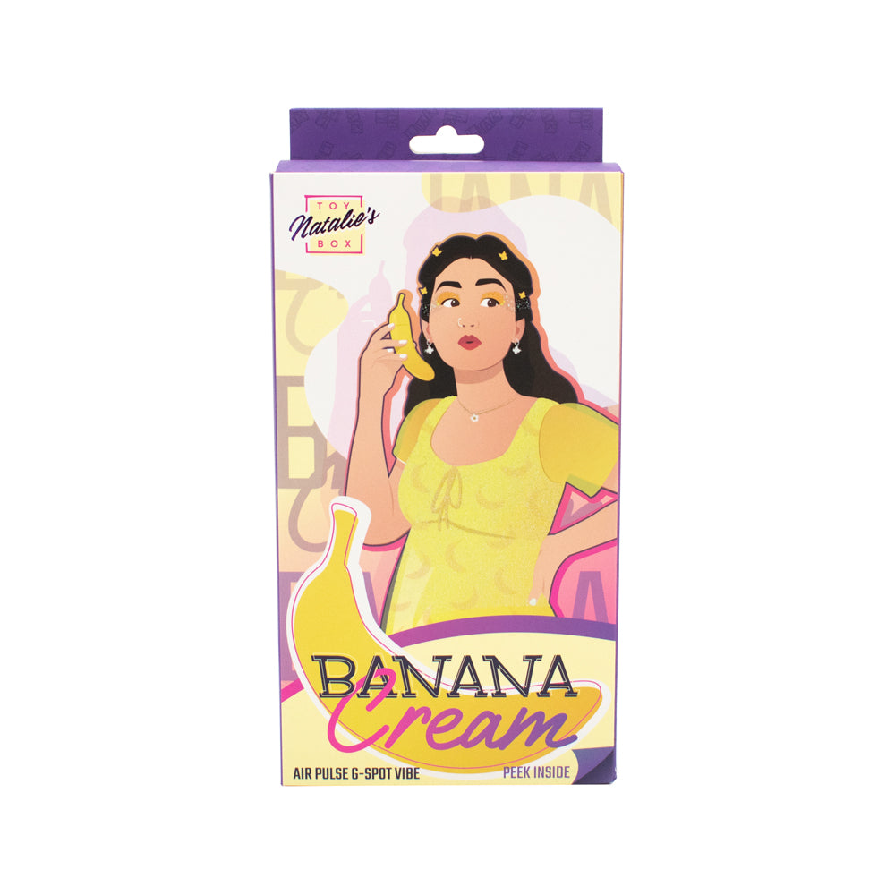 Banana Cream Air Pulse & G-Spot Vibrator | 810120340845 | Discreet Personal Wellness